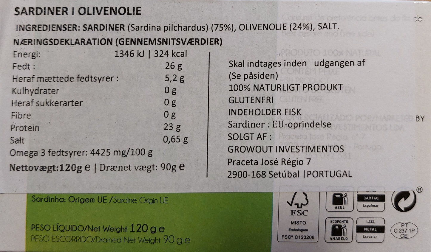 Belmar - Sardiner i olivenolie