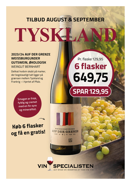 2023 "Auf der Grenze" Weissburgunder Organic, Gutswein, Weingut Bernhart