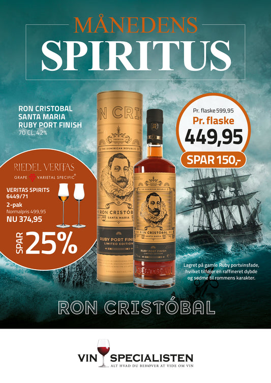 Cristobal Santa Maria Ruby Port Cask Finish, 42%, 70 cl, Ron Cristobal