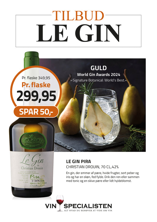 Le Gin Pira 42%, 70 cl, Christian Drouin
