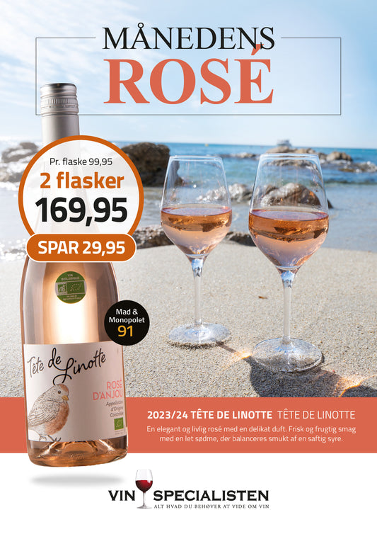 2024 Tête de Linotte Rose d´Anjou Organic, AOP, Tête de Linotte