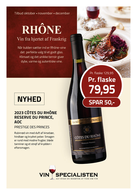 2023 Côtes du Rhône Reserve du Prince, AOC, Prestige des Princes