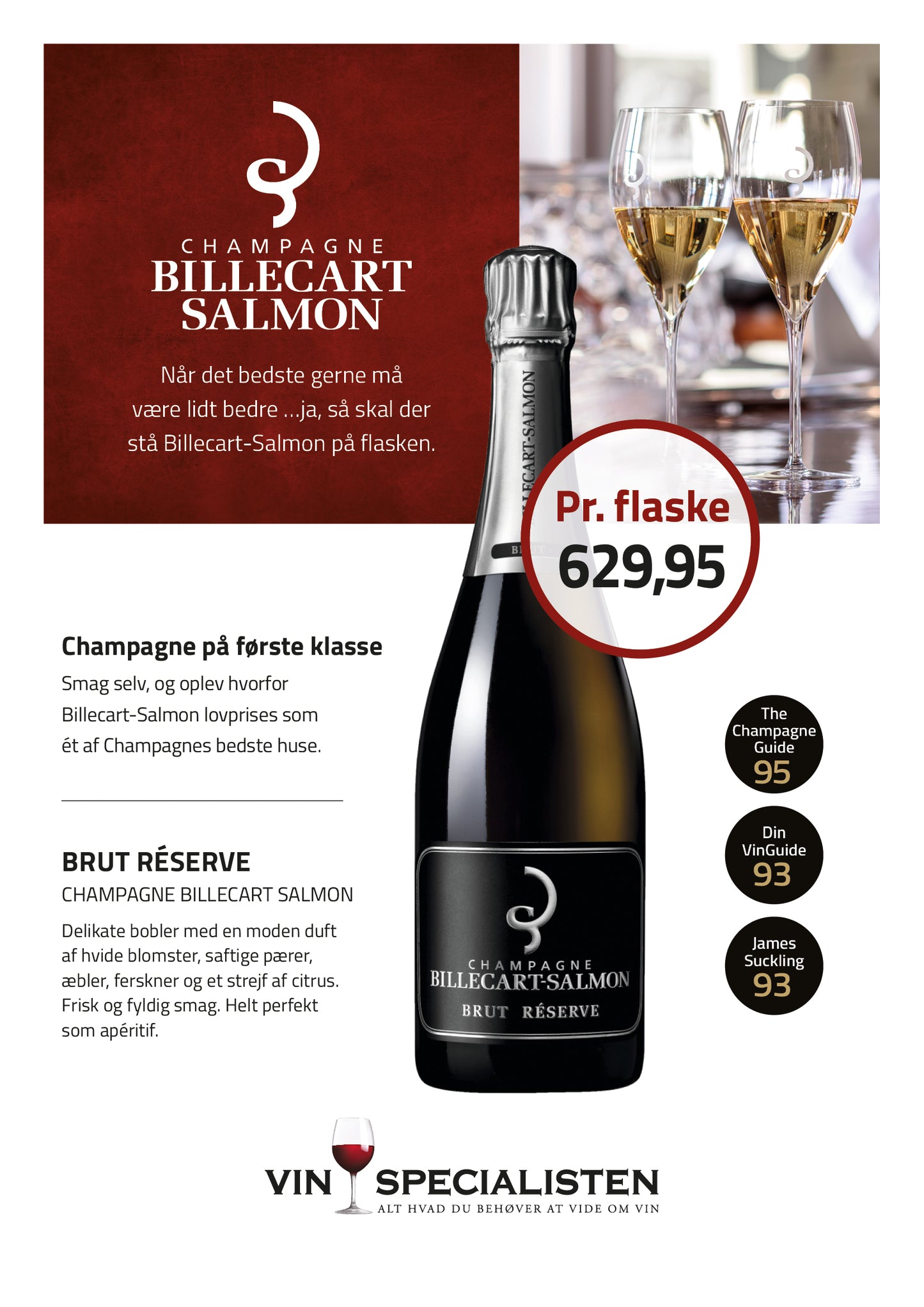 Champagne Brut Reserve, Champagne Billecart Salmon