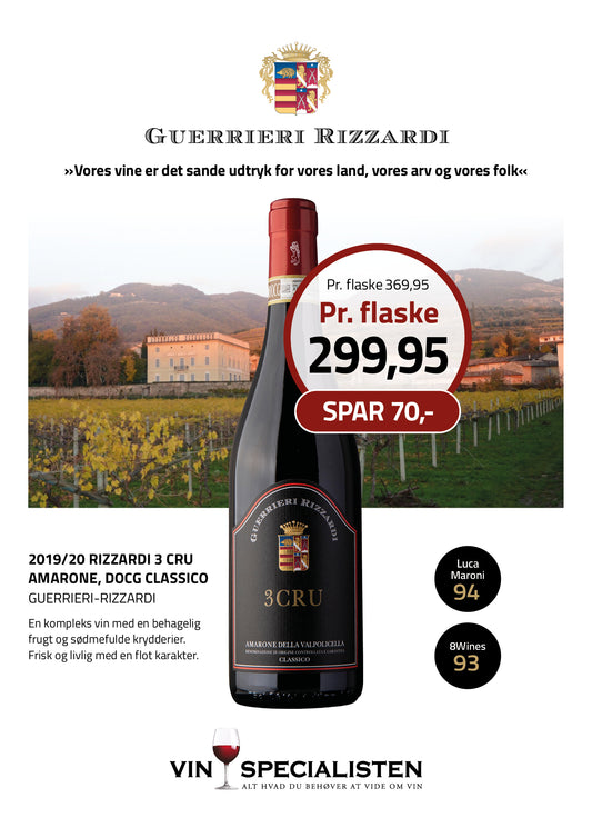 2019 Rizzardi 3 Cru Amarone, D.O.C.G. Classico, Guerrieri-Rizzardi